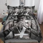 Justin Bieber Bettwäsche Sets & Bettwäsche Garnituren mit Reißverschluss aus Polyester maschinenwaschbar 200x200 für den für den Frühling 