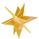 Cazador del Sol ® Estrella Sonnenfänger 3D Stern schwebend 20 cm - gelb