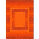 Terracottafarbene Rechteckige Orientteppiche aus Wolle 160x230 