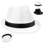 Weiße Beechfield Trilbies & Fedora-Hüte aus Polyester für Herren Größe M 