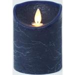 Blaue 10 cm LED Kerzen mit Timer 