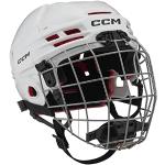 CCM Tacks 70 Helm Combo Junior, Größe:Junior, Farbe:Weiss