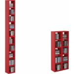 Rote Moderne CARO-Möbel Chart CD Regale & DVD Regale Breite 0-50cm, Höhe 50-100cm, Tiefe 0-50cm 