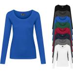 Marineblaue Langärmelige T-Shirts für Damen Größe 3 XL 