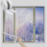 Fenster-Isolierfolie Fenster Isolator Kit,Winter Winddicht Wärmedämmfolie  für Fenster Folien Selbstklebend Transparent Zuschneidbar Kälteschutz  Fensterisolierung (110x180cm) : : Baumarkt