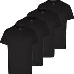 Schwarze Ceceba Rundhals-Ausschnitt T-Shirts aus Baumwolle trocknergeeignet für Herren Größe XL Große Größen 4-teilig 