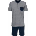 Blaue Ceceba Pyjamas kurz aus Baumwolle für Herren Größe XL 