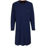 Blaue Langärmelige Ceceba Herrennachthemden aus Jersey Größe 7 XL Große Größen 