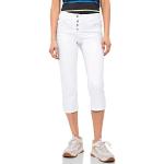 Weiße CECIL Capri-Jeans für Damen Weite 30 für den für den Sommer 
