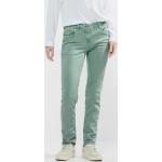 Reduzierte Grüne Atmungsaktive CECIL Scarlett 5-Pocket Jeans aus Denim für Damen Einheitsgröße 