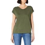 Olivgrüne Kurzärmelige CECIL T-Shirts aus Baumwollmischung für Damen Größe XS 