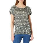 Olivgrüne Kurzärmelige CECIL T-Shirts für Damen Größe L 