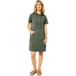 Olivgrüne Ärmellose CECIL Sommerkleider aus Jersey mit Kapuze für Damen Größe S für den für den Sommer 