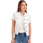 Weiße Casual CECIL Jeanswesten aus Denim für Damen Größe XL 