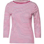 Reduzierte Pinke Casual 3/4-ärmelige CECIL U-Boot-Ausschnitt T-Shirts für Damen Größe XS 