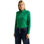 Reduzierte Grüne Casual Langärmelige CECIL Rollkragen T-Shirts für Damen Größe S 