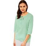 Reduzierte Grüne 3/4-ärmelige CECIL Tunika-Blusen aus Baumwolle für Damen Größe L für den für den Sommer 