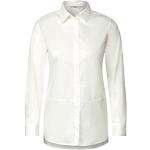 Reduzierte Weiße Elegante Langärmelige CECIL Hemdblusen aus Baumwollmischung für Damen Größe M 