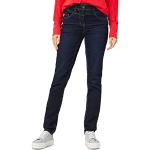 Dunkelblaue CECIL Slim Fit Jeans aus Denim für Damen Weite 30 