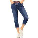 Dunkelblaue Loose Fit CECIL Slim Fit Jeans aus Denim für Damen Weite 25 