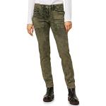 Safrangelbe CECIL Slim Fit Jeans aus Denim für Damen Weite 25 