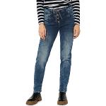 Reduzierte Blaue Loose Fit CECIL Slim Fit Jeans mit Galonstreifen aus Denim für Damen Weite 33 