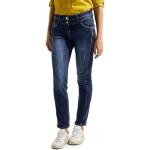 Reduzierte Blaue Casual CECIL Slim Fit Jeans aus Denim für Damen Weite 34 