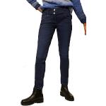 Dunkelblaue CECIL Charlize Slim Fit Jeans aus Baumwollmischung für Damen 