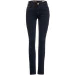 Schwarze CECIL Toronto Slim Fit Jeans mit Reißverschluss aus Baumwolle für Damen Größe XS 