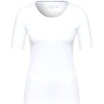 Reduzierte Weiße CECIL Lena T-Shirts für Damen Größe L 