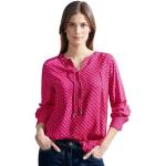 Reduzierte Pinke Gepunktete CECIL Tunika-Blusen für Damen Größe XXL 