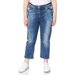 Reduzierte Blaue CECIL Toronto Slim Fit Jeans aus Denim für Damen Weite 26 