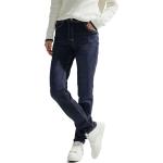 Dunkelblaue CECIL Toronto Slim Fit Jeans aus Denim für Damen Weite 36 