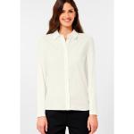 Weiße Unifarbene Langärmelige CECIL Hemdblusen aus Polyamid für Damen Größe XXL 