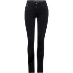 Schwarze Elegante CECIL Scarlett Slim Fit Jeans mit Reißverschluss aus Denim für Damen Größe XS 