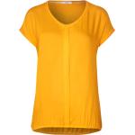 Gelbe Casual CECIL T-Shirts für Damen Größe L 