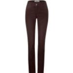 Rote CECIL Slim Fit Jeans mit Reißverschluss für Damen Größe XS Weite 28, Länge 32 für den für den Herbst 