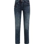 Blaue CECIL Toronto Slim Fit Jeans mit Reißverschluss aus Baumwollmischung für Damen 
