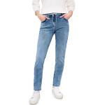 Blaue Gestreifte Loose Fit CECIL Slim Fit Jeans aus Denim für Damen Weite 36 