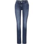Blaue CECIL Scarlett Slim Fit Jeans aus Denim für Damen Größe XS 