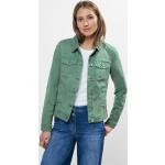 Grüne CECIL Übergangsjacken aus Baumwollmischung für Damen Größe XXL 