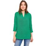 Reduzierte Grüne Casual Langärmelige CECIL Tunika-Blusen aus Leinen für Damen Größe S 