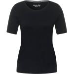 Schwarze Casual CECIL Lena T-Shirts für Damen Größe M 