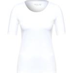 Weiße Casual CECIL Lena T-Shirts für Damen Größe L 