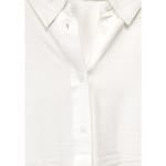 Weiße Unifarbene Casual Langärmelige CECIL Longblusen mit Knopf aus Viskose für Damen Größe S 