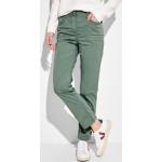 Grüne CECIL Slim Fit Jeans mit Reißverschluss aus Denim für Damen 