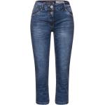 Reduzierte Blaue CECIL Scarlett Capri-Jeans mit Reißverschluss aus Denim für Damen 