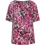 Pinke Halblangärmelige CECIL Schulterfreie Carmenshirts mit Ornament-Motiv für Damen Größe XXL für den für den Sommer 