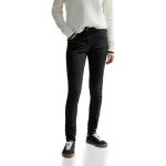 Schwarze CECIL Slim Fit Jeans aus Denim für Damen Weite 36 