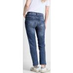 Blaue CECIL Slim Fit Jeans mit Reißverschluss aus Denim für Damen 